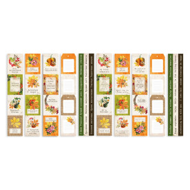 Набор полос с картинками для декорирования Botany autumn redesign, Фабрика Декору
