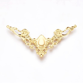 Куточок різьблений, колір золото, 33х58 мм, 1 шт