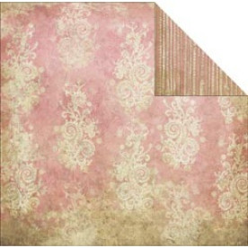 Двусторонняя скрапбумага Flower 30х30 от Fabscraps