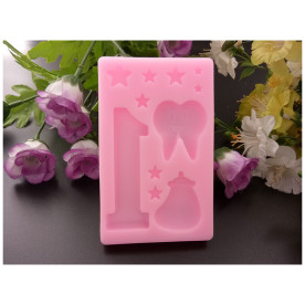 Силіконовий молд Перший день народження, 103х69 мм