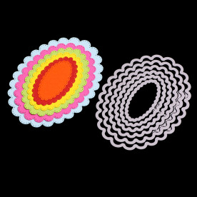 Набір ножів для вирізання Фігурні овали, 11.7x8.7 см
