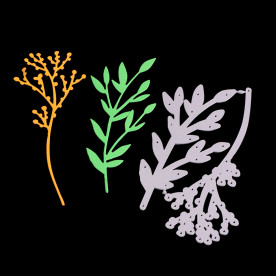 Набір ножів для виразенія Гілочки, 12х7.2 см