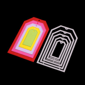 Набор ножей для вырезания Теги, 11.4x6.5 см