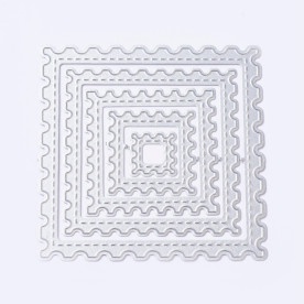 Набор ножей для вырезания Марочки - фигурные квадраты, 9.5 см, 5 шт