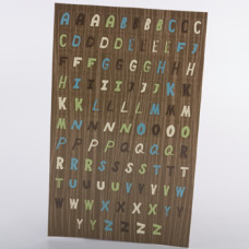 Набір наклейок Cardstock Alphabets - Botanico від Chatterbox