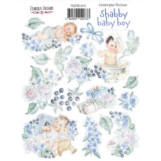 Набор наклеек (стикеров) #073, Shabby baby boy redesign 1, Фабрика Декора