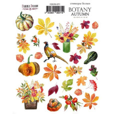 Набір наклейок (стікерів) # 071, Botany autumn redesign, Фабрика Декору