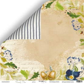 Лист двусторонней бумаги 30x30 Scrapmir Дубок - Family Tree