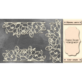 Набір чіпбордов Півонії бордюр # 344 color_Milk Фабрика Декору