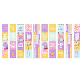 Набір смуг з картинками для декорування Party girl, Фабрика Декору