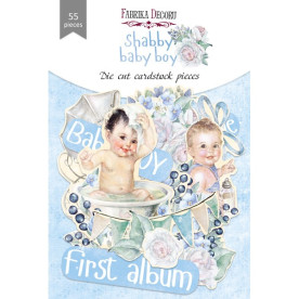 Набор высечек, коллекция Shabby baby boy redesign, 55шт, Фабрика Декору