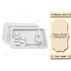 Заготівля для шейкера Зима в віконці 13х9cm Light_milk, Фабрика Декору