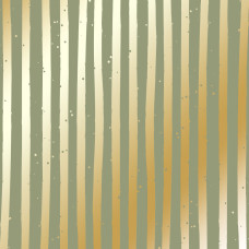 Аркуш паперу з фольгуванням Golden Stripes Olive, Фабрика Декору