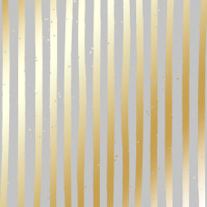Аркуш паперу з фольгуванням Golden Stripes Gray, Фабрика Декору