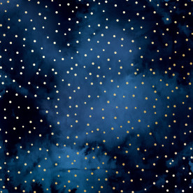 Лист бумаги с фольгированием Golden Drops Night garden, Фабрика Декору