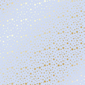 Лист бумаги с фольгированием Golden stars Purple, Фабрика Декору