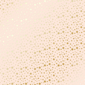 Аркуш паперу з фольгуванням Golden stars Beige, Фабрика Декору