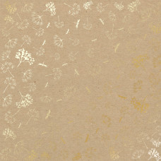 Лист бумаги с фольгированием Golden Dill Kraft, Фабрика Декору