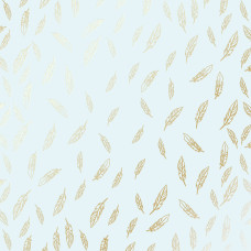 Лист бумаги с фольгированием Golden Feather Mint, Фабрика Декору