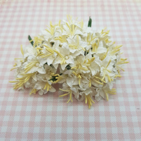 Набор белых лилий, 2.5 см, 5 шт.