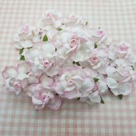 Набор диких розочек, 50 мм, 5 шт, цвет нежно-розовый