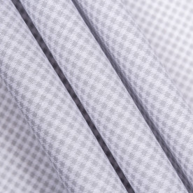 Ткань хлопок Клетка виши серая, 50х75 см