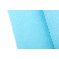 Креп-папір 0.5х2.5м, щільність 70 г / м2, блакитний