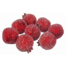 Гранат в сахаре декоративный, красный, 3 см