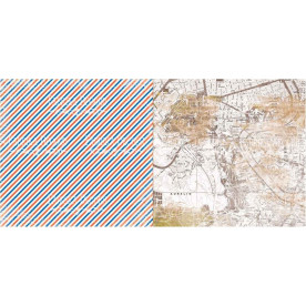 Аркуш двостороннього паперу для скрапбукінгу European Holidays # 16-03 Фабрика декору