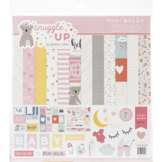 Набор скрапбумаги Snuggle Up Girl, 12 листов + наклейки, PhotoPlay