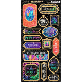 Набор чипборда Kaleidoscope, 18 шт., 15х30 см, Graphic45