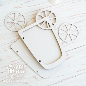 Основа для альбому в формі склянки (8шт) Оs-090, Scrapbox