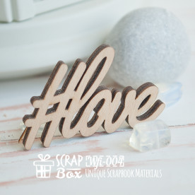 Надпись #Love Wfi-004, Scrapbox
