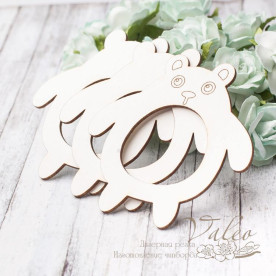 Чипборд шейкер Мишка 3шт 71*71мм 2888, Valeo