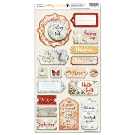 Чіпборд для скрапбукінгу 18шт Falling in Love ENG Scrapmir