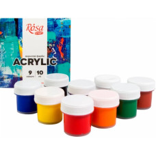 Набор акриловых красок COLOR 9x10мл, ROSA START