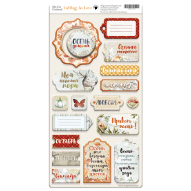 Чіпборд для скрапбукінгу 18шт Falling in Love RU Scrapmir