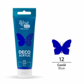 Акрил для декора, Синий, матовый, 75 мл, Rosa Talent