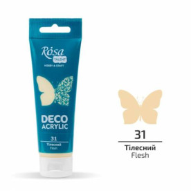 Акрил для декору, Тілесний, матовий, 75 мл, Rosa Talent