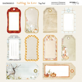 Аркуш двостороннього паперу 20х20см Tag-Pad Falling in Love Scrapmir