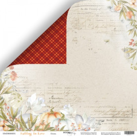 Аркуш двостороннього паперу 30x30 Осінь Falling in Love Scrapmir