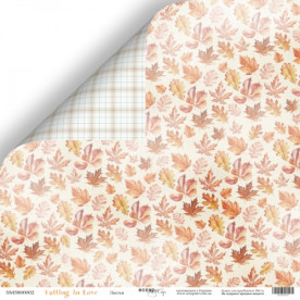 Лист двусторонней бумаги 30x30 Листья Falling in Love Scrapmir