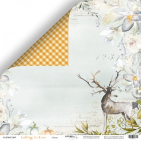 Аркуш двостороннього паперу 30x30 Олень Falling in Love Scrapmir