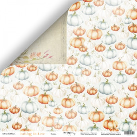 Аркуш двостороннього паперу 30x30 Гарбуз Falling in Love Scrapmir