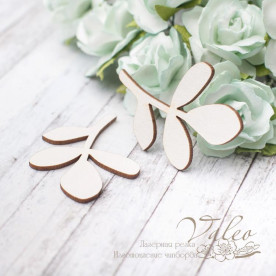 Чіпборд Листочки 2шт 32 * 44мм 2882 Valeo