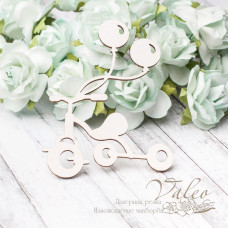 Чипборд Велосипед с шариками 52*68мм 2879 Valeo