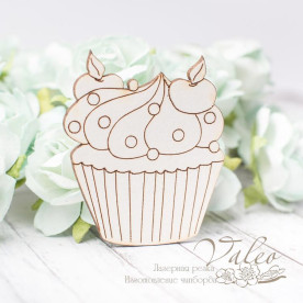 Чипборд Пирожное 37*45мм 2865 Valeo