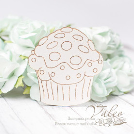 Чипборд Пирожное 42*45мм 2863 Valeo