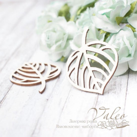 Чіпборд Листочки 2шт 33 * 46мм 2833 Valeo