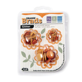 Брадсы Basic Brads Glitter - Orange от We R Memory Keepers